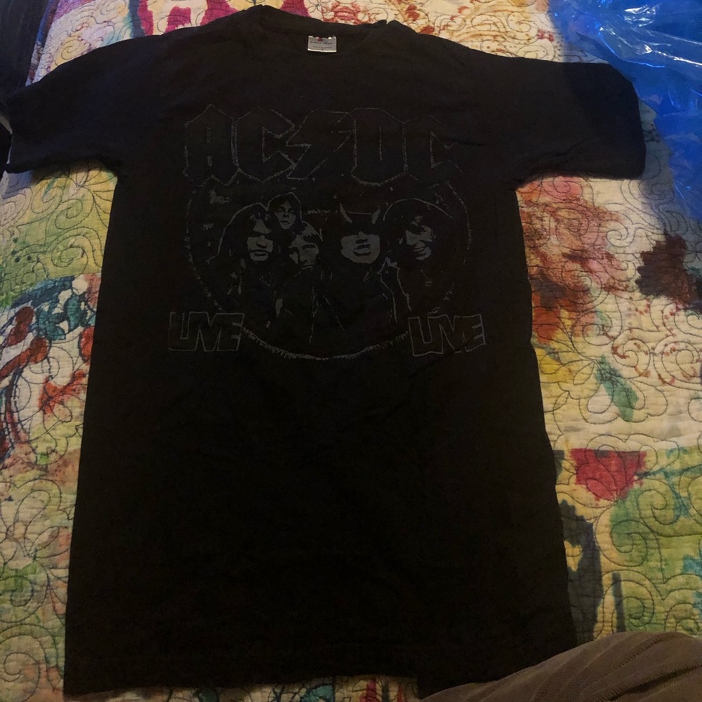 AC/DC Back Is Black Rock N Roll T-Shirt hard rock